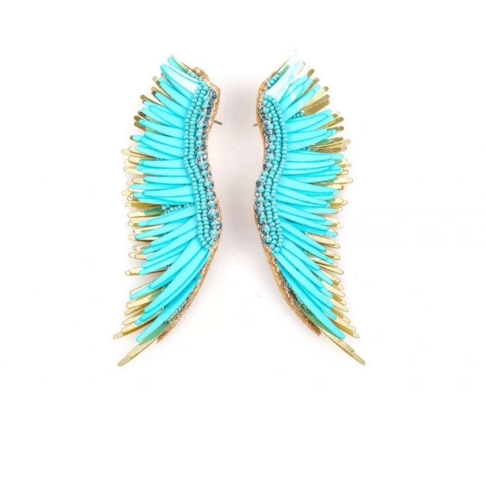 NEW Teal Gold Mignonne Gavigan Madeline Earrings